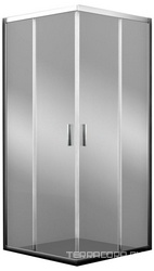 Душевой уголок квадрат 900х900х1850 мм, профиль-хром, стекло-прозрачное ZZ