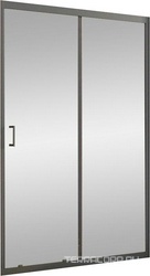Душевая дверь в нишу 120*h195 см, профиль чёрный, стекло прозрачное 6 мм, ZZ