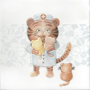 Керамическая плитка Kerama Marazzi Айболит Декор  2 20х20 Комбинированный 