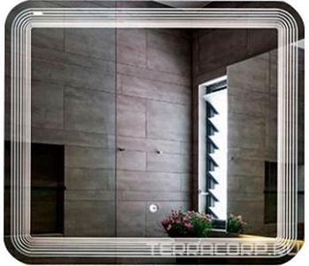 Зеркало  800*700, с внутренней подсветкой, подогрев ZZ Gair TURINO УТ000021741