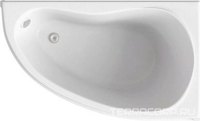 Акриловая ванна Bas Алегра 150 см R| 150x90x45