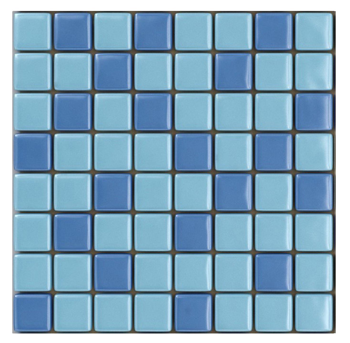 Мозаика Мастера Керамики Glass mix Мозаика 25FL-S-047 (синий 10%+голубой 10%) бассейновая (чип 2.5x2.5) ZZ31.5x31.5 Комбинированный, фото 3