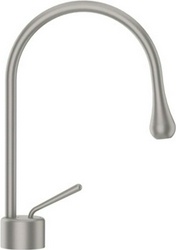 Смеситель для раковины, излив R90, 174хh309мм, без донного клапана, (цв. хром шлифован.), Goccia ZZ