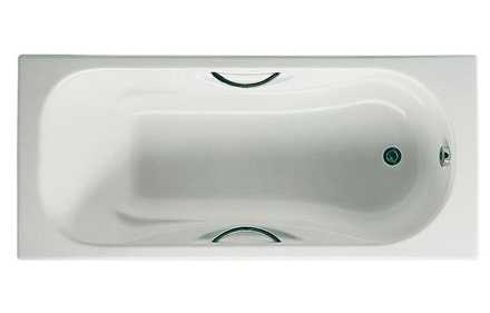 Ванна ROCA Malibu 150х75см чугунная, БЕЗ ножек, БЕЗ ручек