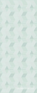 Керамическая плитка Azori Lounge Декор LOUNGE MINT GEOMETRIA 20.1x50.5 Зеленый 