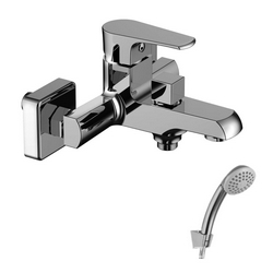 Смеситель Lemark plus Factor LM1612C для ванны с душем| 21x13x17