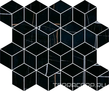 Мозаика Kerama Marazzi Греппи Декор  черный мозаичный 45x37,5 Черный 