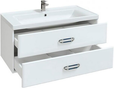 Тумба подвесная "FUJI -100", цвет белый, без раковины "DEEP-100" Mirsant Fuji УТ000043899