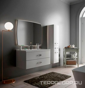 Тумба подвесная "FUJI -100", цвет белый, без раковины "DEEP-100" Mirsant Fuji УТ000043899