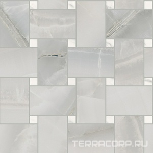 Мозаика Sant Agostino Akoya Maxi Rete  Silver Kry 30x30 Серый 