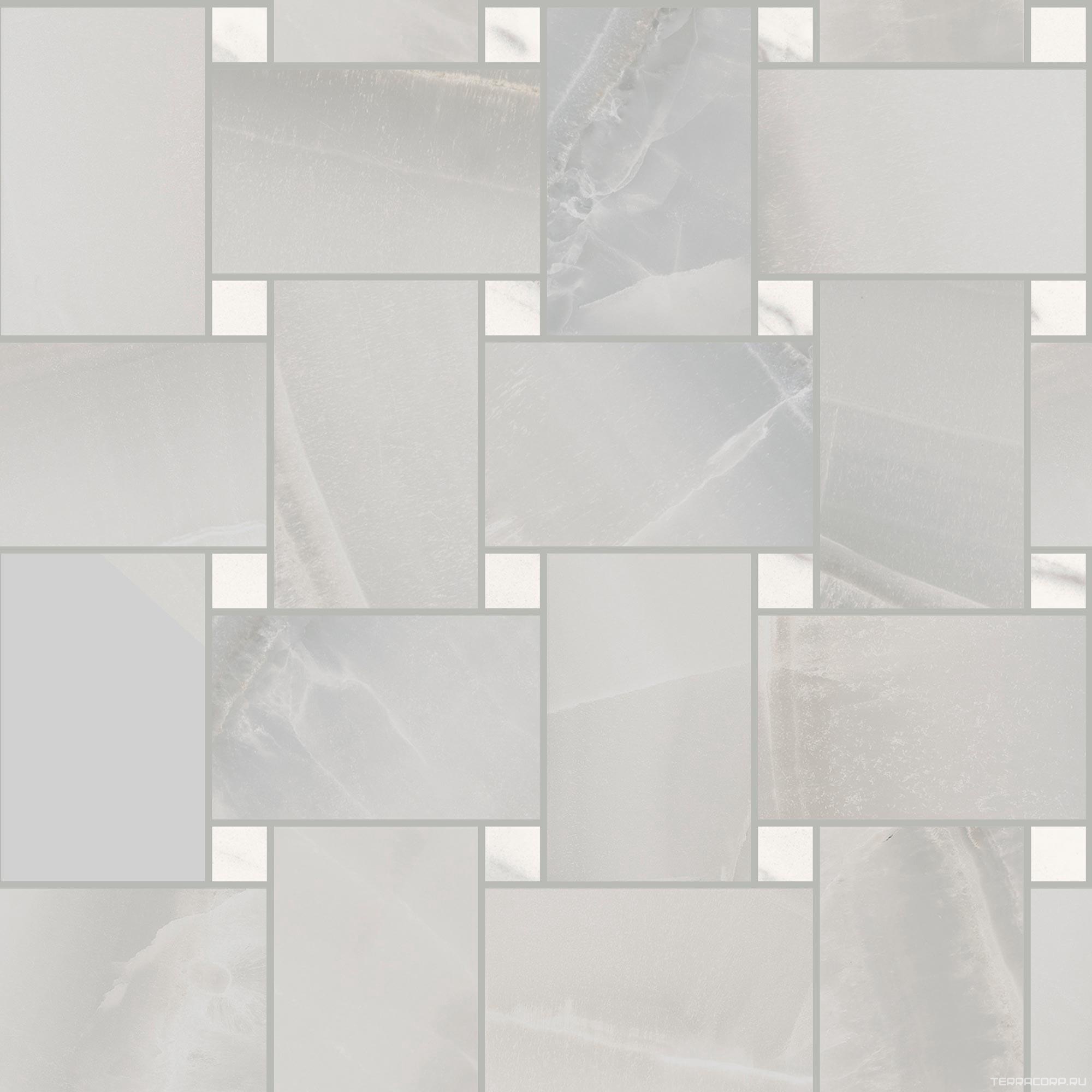 Мозаика Sant Agostino Akoya Maxi Rete Silver Kry 30x30 Серый, фото 5