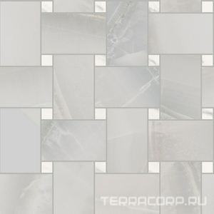 Мозаика Sant Agostino Akoya Maxi Rete  Silver Kry 30x30 Серый 