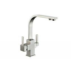 Смеситель Zorg Sanitary ZR 332 YF nickel для кухонной мойки| 17x31x23