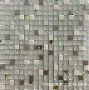 Мозаика Спектр-М Микс стекло Мозаика из стекла на сетке SK10-209 30x30 Комбинированный 