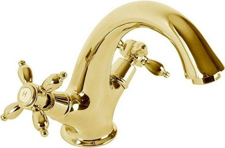 Смеситель для раковины, с д/к, (цв.золото),  ZZ Cezares Nostalgia NOSTALGIA-LS1-03/24
