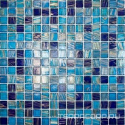 Мозаика HK-21 (чип 2x2 мм) синий микс ZZ|32.7x32.7 XX