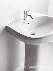 Раковина 65.5х51cм, 1 отв. д/смес., с ереливом, БЕЗ креплен. арт. F 89,  ZZ Simas LFT Spazio LFT 05