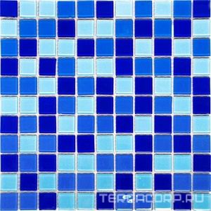 Мозаика Мастера Керамики Glass Мозаика стекляная С9031 25x25 ZZ30х30 Синий 