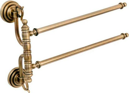 Держатель для полотенца двойной, цв. брашированная бронза, ZZ Boheme Medici 10616