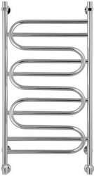 Полотенцесушитель "Иллюзия" 500*1000 мм, подключ. 3/4, в компл. 2 декор. колпачка, 2 кр. Маевского, 2 уголка, 2 телескоп.кроншт. XX