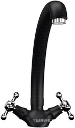 Смеситель Ulgran U-013(308) черный, для кухонной мойки| 16x21x27