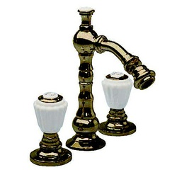 Смеситель для биде на 3 отв., с д/к, (цв.бронза, ручки керамика), Righe Z XXZ