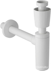 Сифон для раковины 1"1/4", фановый патрубок d40мм, (пластик цв. белый), Geberit
