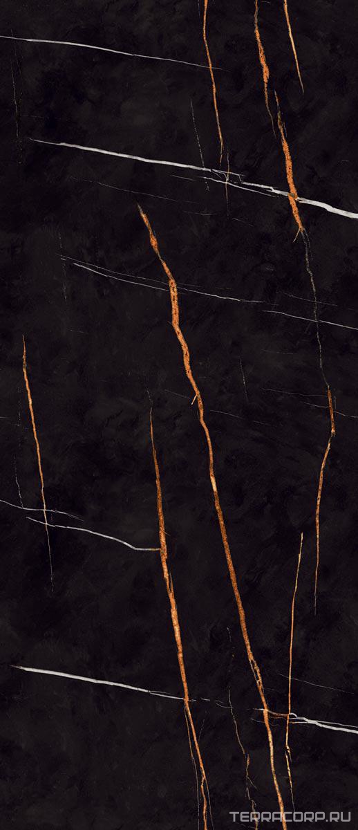 Керамогранит Gardenia Orchidea La Marmoteca Sahara Noir Soft 120x280 Черный, фото 5