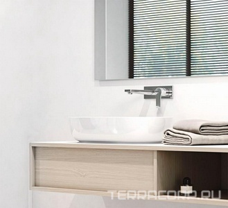 Смеситель для раковины, настенный, однорычажный, без внутренней части арт.38242, хром Kludi Zenta SL 482470565