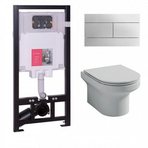 Набор инсталляция для подвесного унитаза+ кнопка хром + подвесной унитаз  + крышка микролифт ZZ Jacob Delafon Elite E21742RU-00