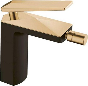 Смеситель Boheme  386-B для биде, цв. черный + золото, ZZ Boheme Venturo 386-B