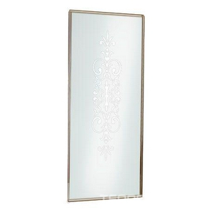 Стенка боковая 120хh187,5см, прав/лев, устан. с дверью, (стекло матовое с прозр. декором, профиль цв.бронза, 1 декор. элем. KDT03BRX)  ZZ Samo Dolce Vita BS9884 BRX R6 120 + KDT03BRX