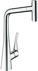 Смеситель Hansgrohe Metris Select 14884000 для кухонной мойки| 18x44x27