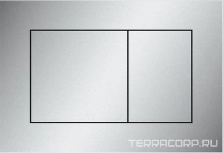 Панель смыва с двумя клавишами, (пластик цв. хром матовый),  ZZ Tece TECEnow 9240402