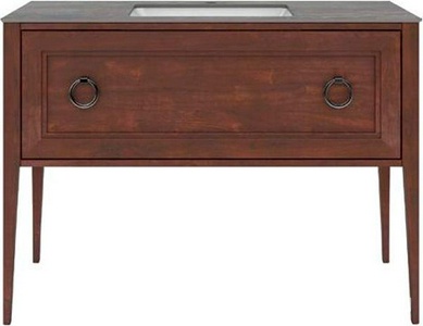 Тумба PLAZA Classic, напольная 120 см, 1 выдвижной ящик, высота 840 мм, цв. орех XX Kerama Marazzi Plaza PL.C.120.1\NUT