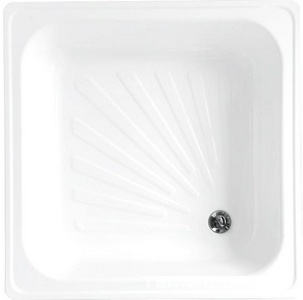 Поддон стальной, квадратный 90х90х15, белый ZZ Loranto Loranto LG900B