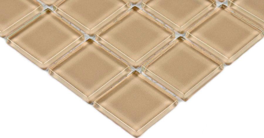 Мозаика Bonaparte Мозаика стеклянная Irish coffe (25x26x4) 30x30,1 Комбинированный, фото 4