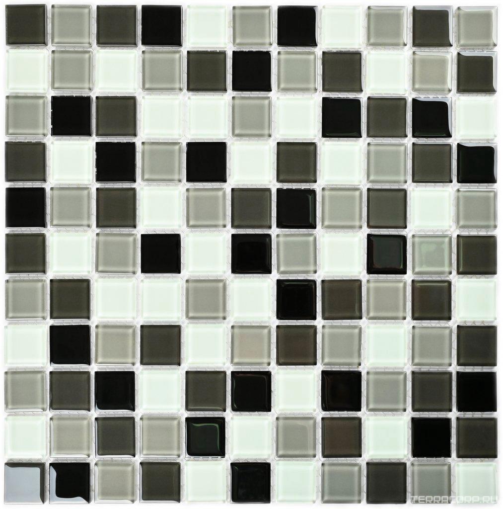Мозаика Bonaparte Мозаика стеклянная Carbon mix (25x25x4) 30x30 Комбинированный, фото 3