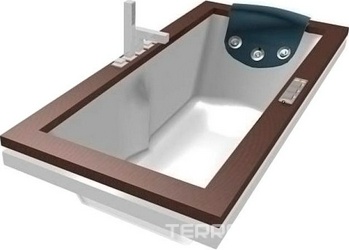 Акриловая ванна Jacuzzi Aura Uno| 180x90x50