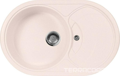 Мойка кухонная AquaGranitEx M-18s светло-розовая| 50x78x20