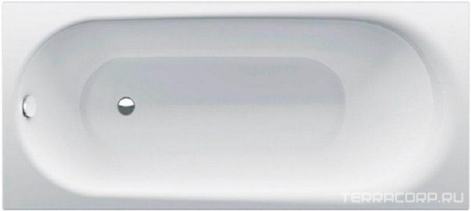 Ванна 180х80хh45см, с шумоизоляцией, БЕЗ ножек арт.B23-1500 и удлинённого слива-перелива, (сталь цв. белый), Bette ZZ Bette Comodo 1251-000