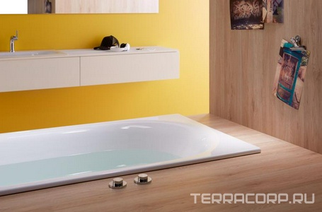 Ванна 180х80хh45см, с шумоизоляцией, БЕЗ ножек арт.B23-1500 и удлинённого слива-перелива, (сталь цв. белый), Bette ZZ Bette Comodo 1251-000