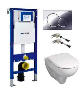 Комплект Инсталляция Geberit Duofix UP320 с кнопкой смыва| 54x35x34