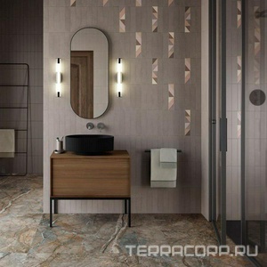 Зеркало овальное 100*42 см, цв. черный матовый XX Kerama Marazzi Cono CO.mi.P.42\BLK