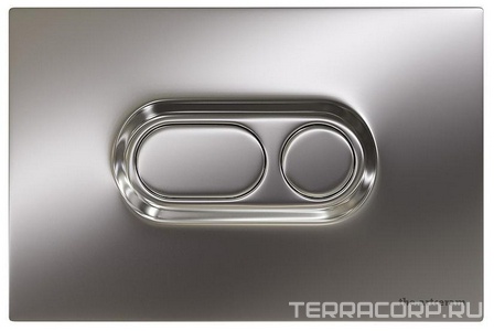 Клавиша двойного смыва, для инсталляции д/унитаза, (пластик цв.хром),  ArtСeram Atelier 702.000.71