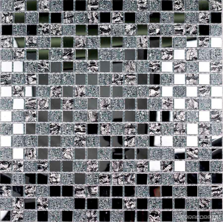 Мозаика Спектр-М Микс стекло Мозаика из стекла на сетке S10-136 30x30 Комбинированный, фото 3