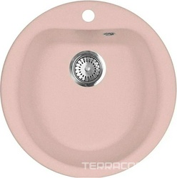 Мойка кухонная AquaGranitEx M-07 светло-розовая| 49x49x20