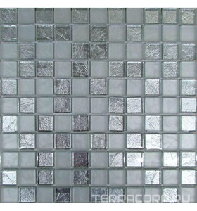 Мозаика Спектр-М Микс стекло Мозаика из стекла на сетке S10-003 30x30 Комбинированный 