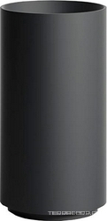 Раковина 450х450хh850/950мм, напольн,кругл,без отв.д/смес.и перел., литой камень S-Stone, матов.цв.RAL9011, донный клап.Up&Down в компл.,Armonia 01 ZZ