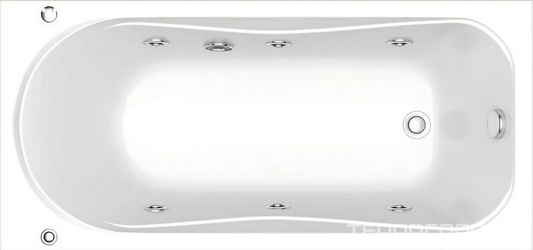 Акриловая ванна Bas Верона 150 см с г/м| 150x70x45